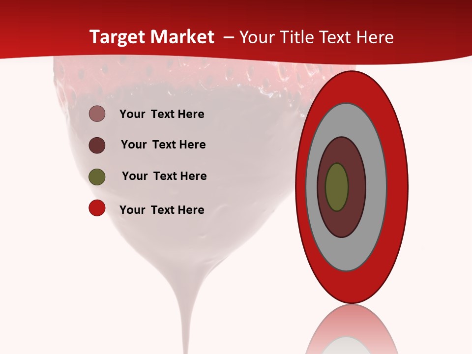 Isolated Dipped Fruit PowerPoint Template