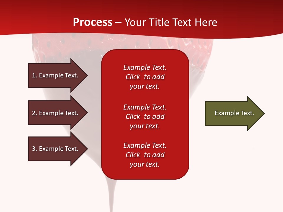 Isolated Dipped Fruit PowerPoint Template