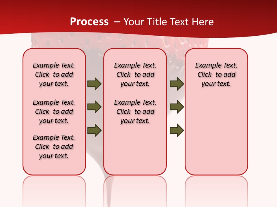 Isolated Dipped Fruit PowerPoint Template