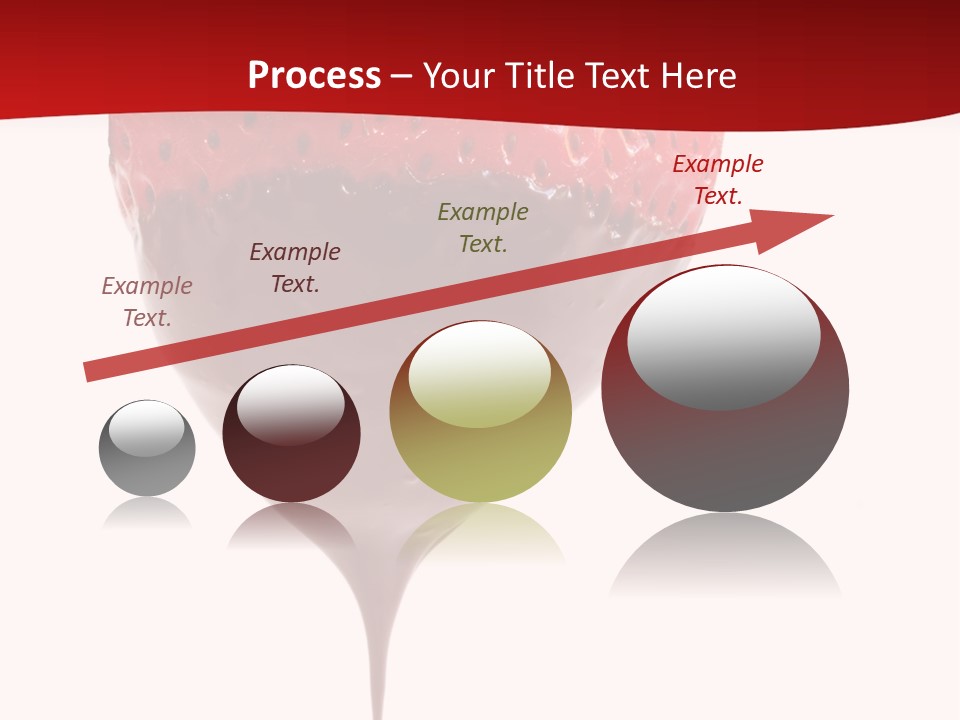 Isolated Dipped Fruit PowerPoint Template