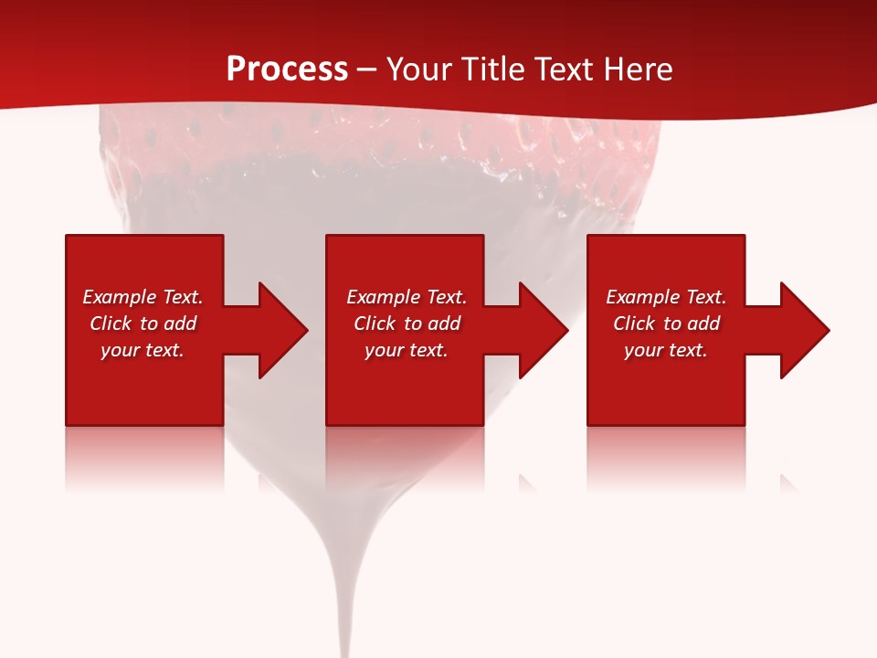 Isolated Dipped Fruit PowerPoint Template