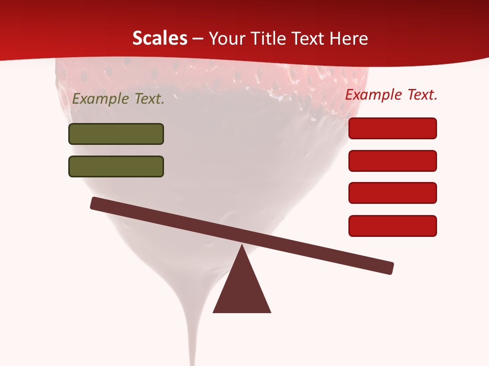 Isolated Dipped Fruit PowerPoint Template