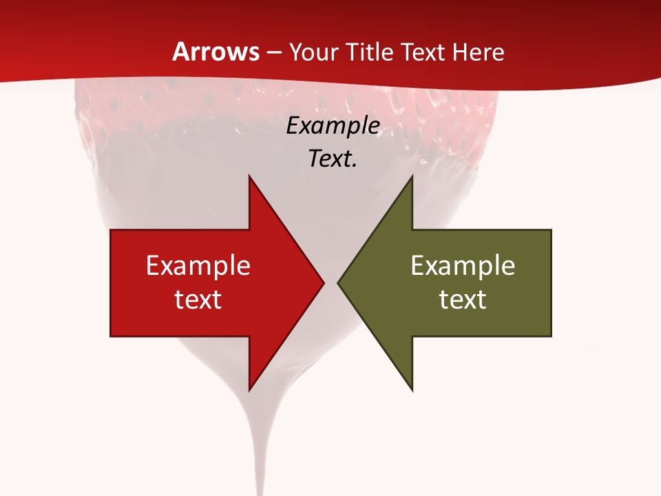 Isolated Dipped Fruit PowerPoint Template