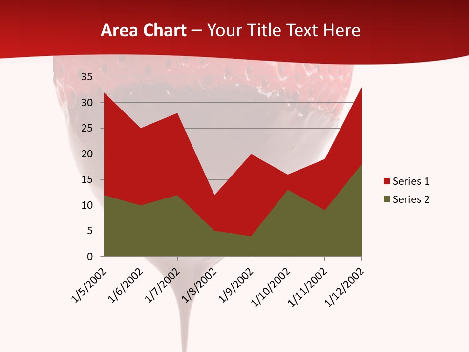 Isolated Dipped Fruit PowerPoint Template