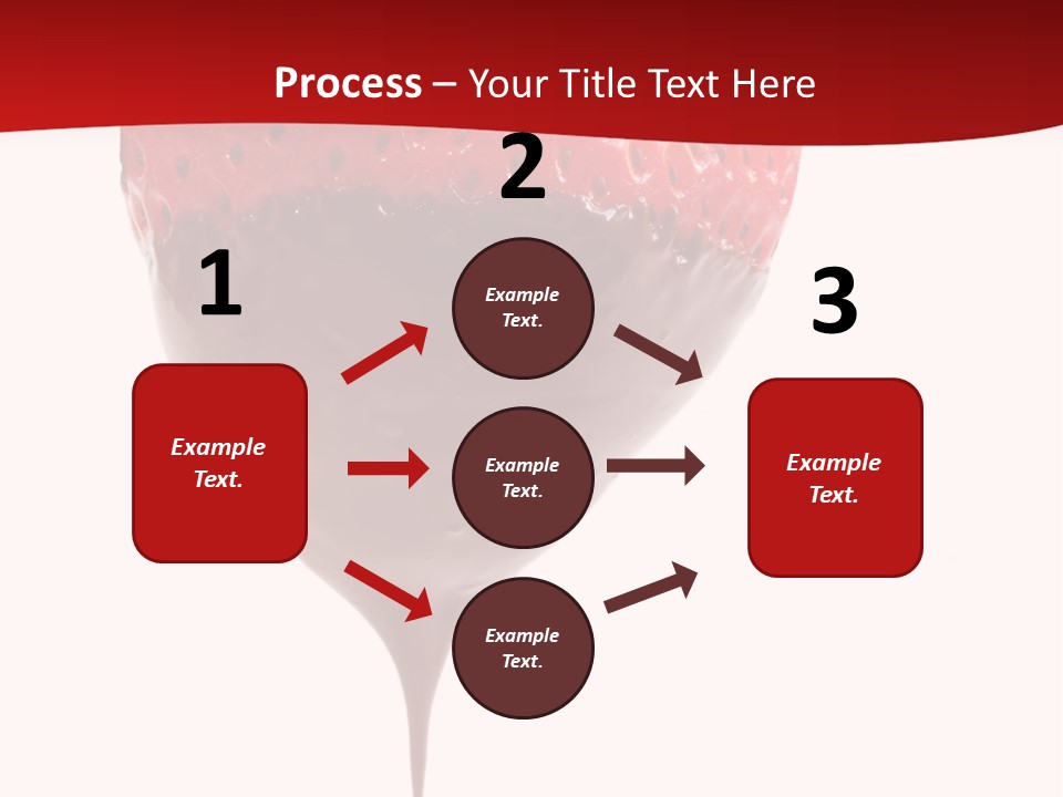Isolated Dipped Fruit PowerPoint Template