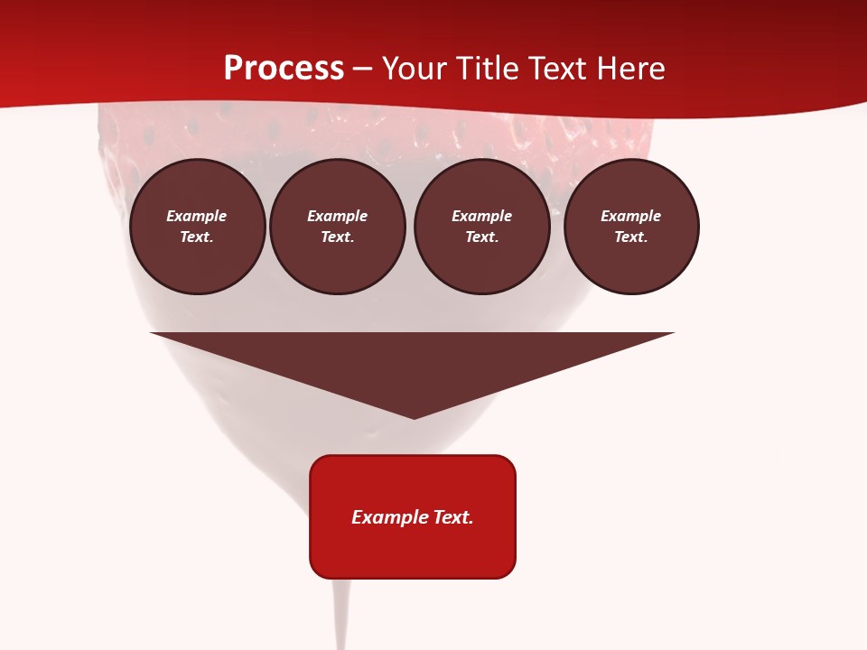 Isolated Dipped Fruit PowerPoint Template
