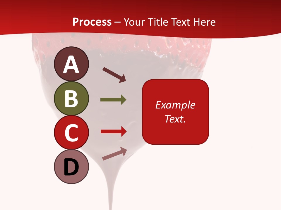 Isolated Dipped Fruit PowerPoint Template