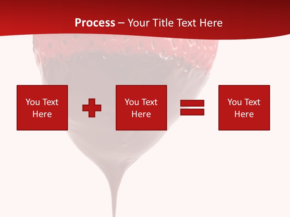 Isolated Dipped Fruit PowerPoint Template