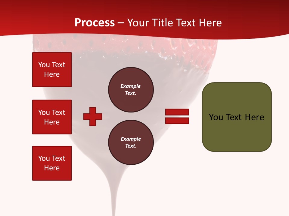 Isolated Dipped Fruit PowerPoint Template