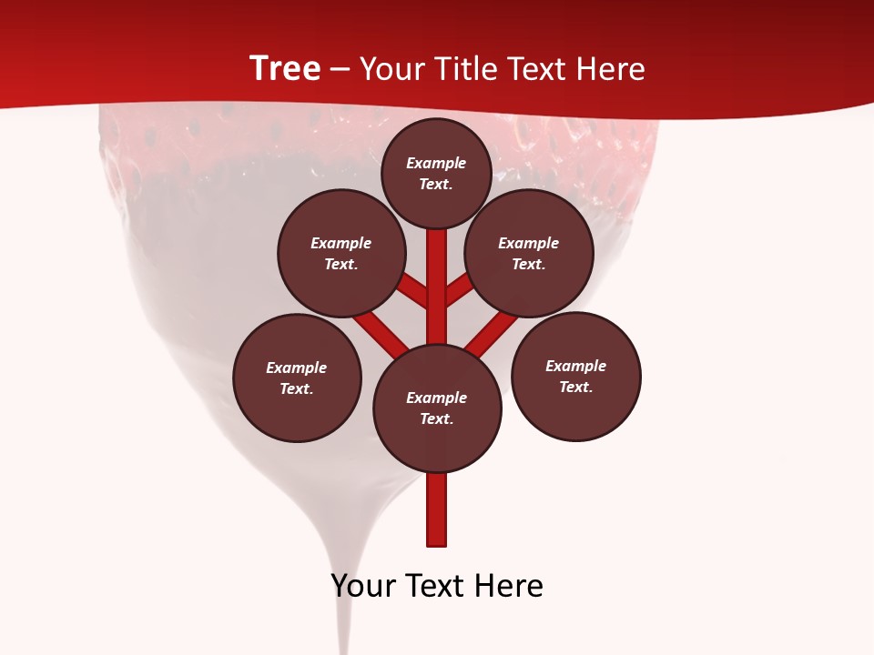 Isolated Dipped Fruit PowerPoint Template