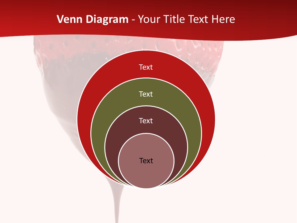 Isolated Dipped Fruit PowerPoint Template