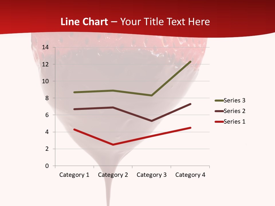 Isolated Dipped Fruit PowerPoint Template