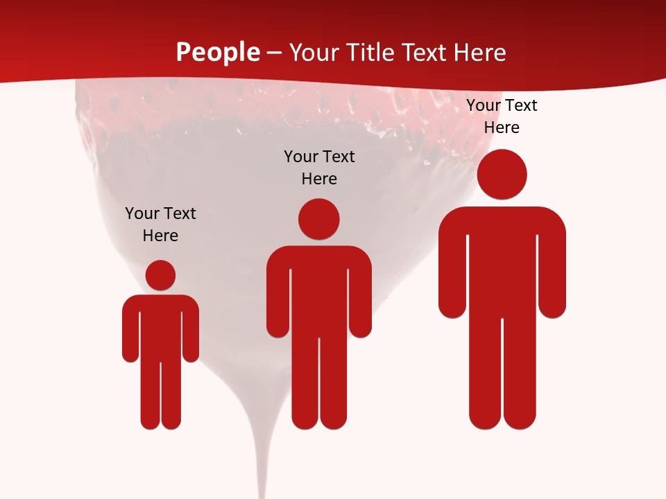 Isolated Dipped Fruit PowerPoint Template