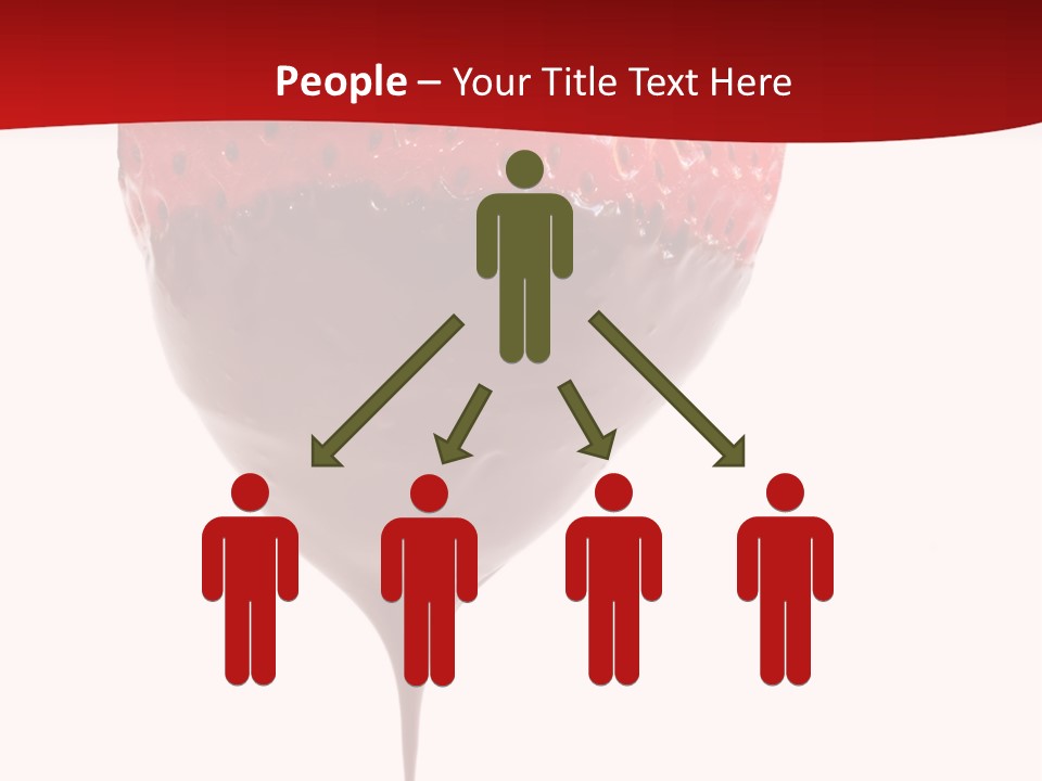 Isolated Dipped Fruit PowerPoint Template