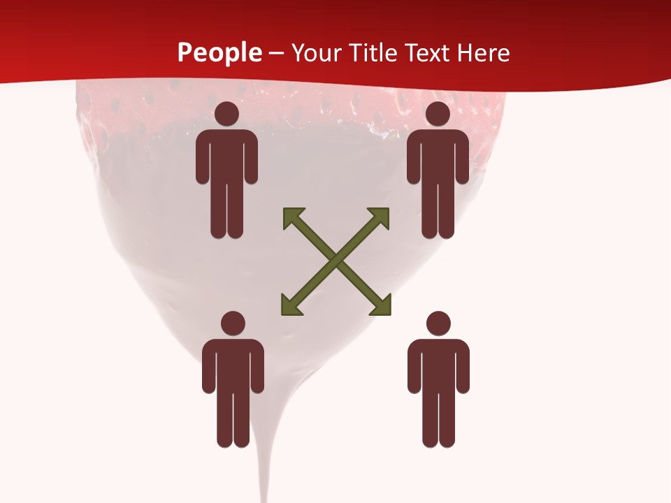 Isolated Dipped Fruit PowerPoint Template