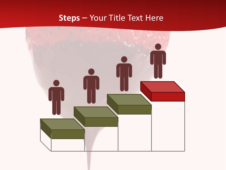 Isolated Dipped Fruit PowerPoint Template