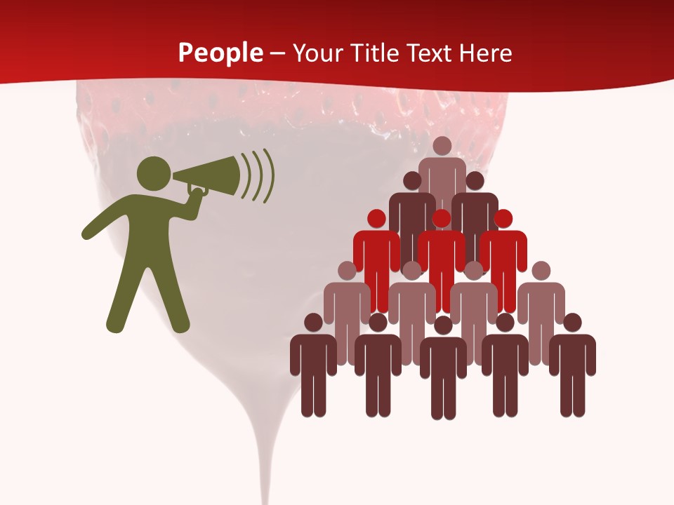 Isolated Dipped Fruit PowerPoint Template