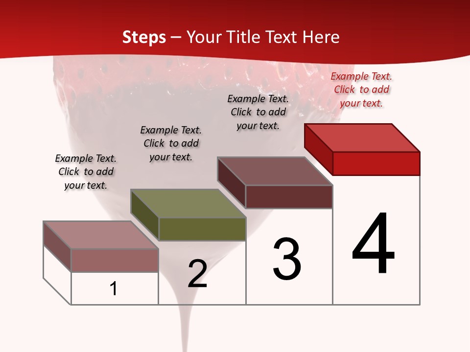 Isolated Dipped Fruit PowerPoint Template
