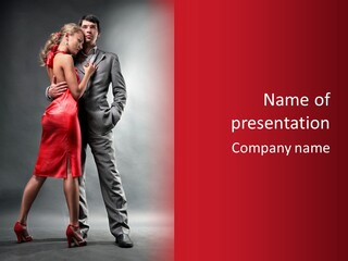 Couple Model Day PowerPoint Template