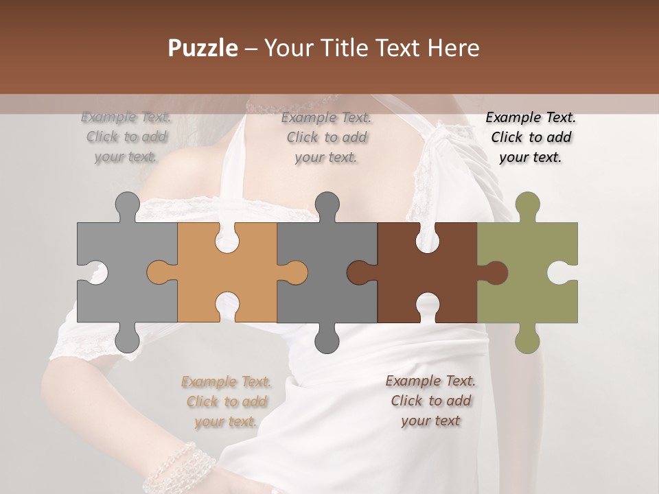 Dress Happy Pretty PowerPoint Template