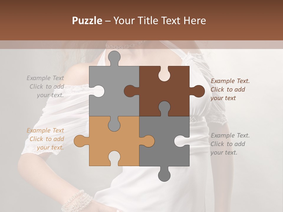 Dress Happy Pretty PowerPoint Template