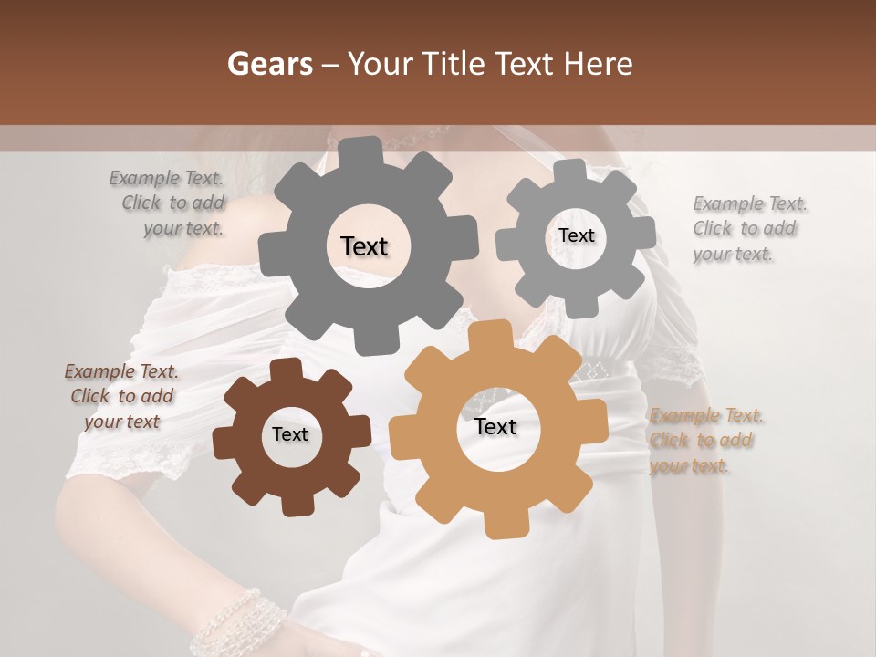 Dress Happy Pretty PowerPoint Template