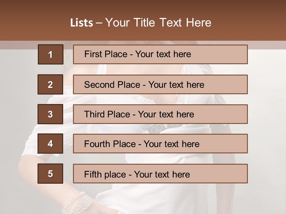 Dress Happy Pretty PowerPoint Template
