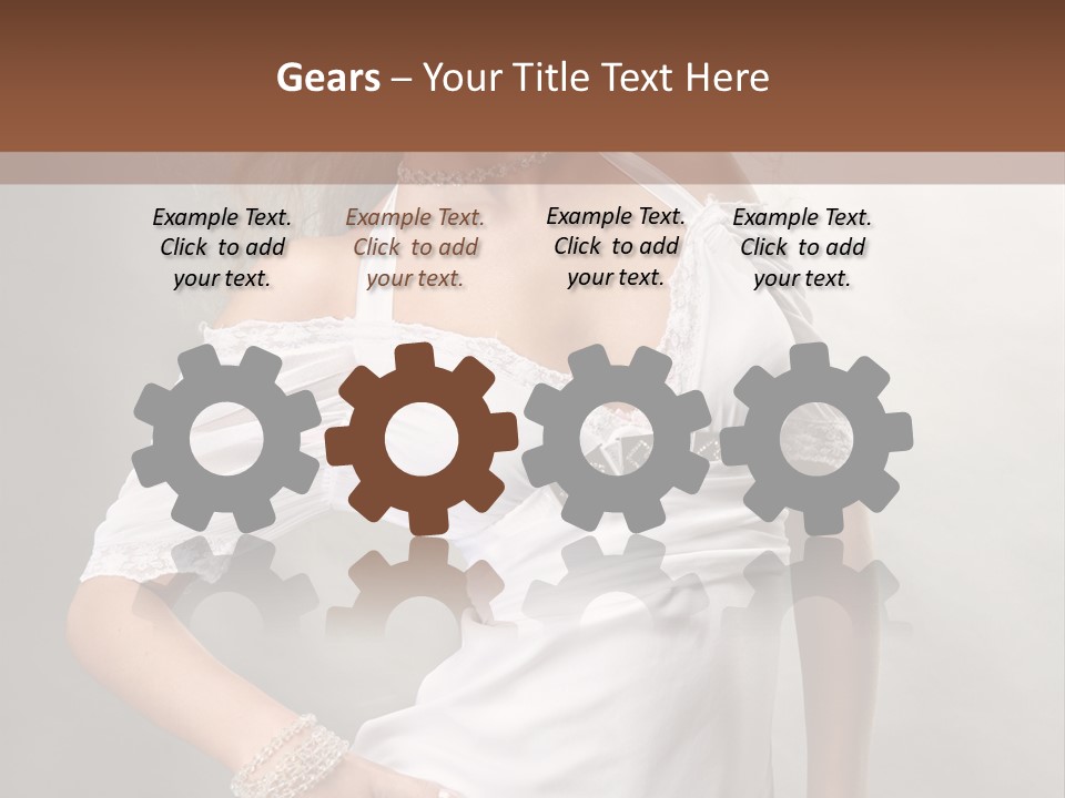 Dress Happy Pretty PowerPoint Template