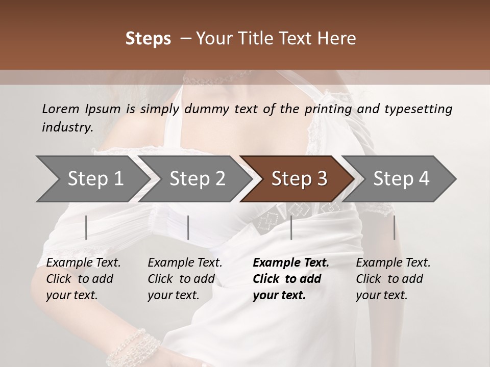 Dress Happy Pretty PowerPoint Template