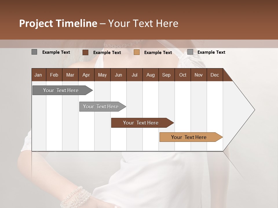 Dress Happy Pretty PowerPoint Template