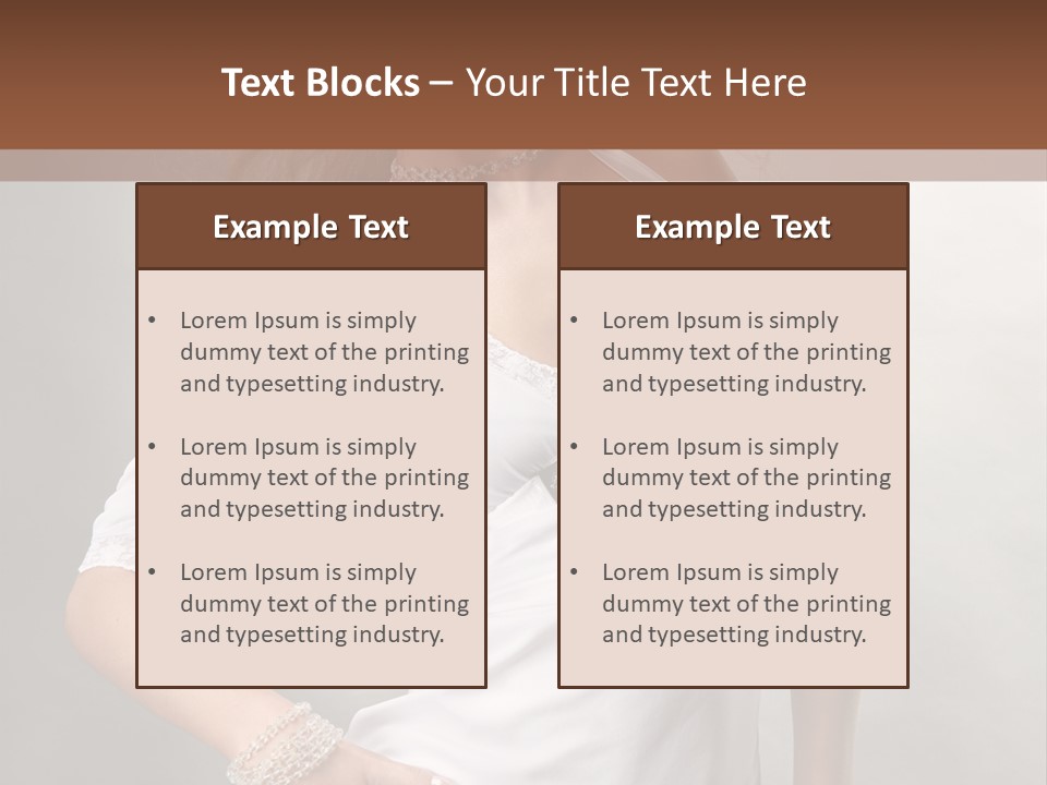 Dress Happy Pretty PowerPoint Template