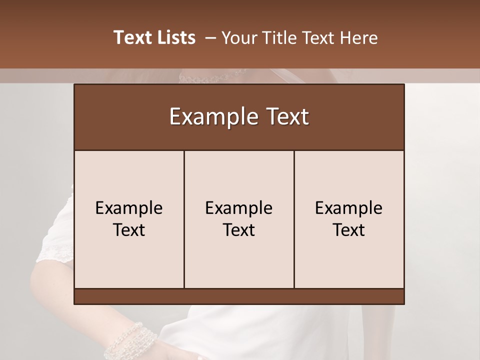 Dress Happy Pretty PowerPoint Template