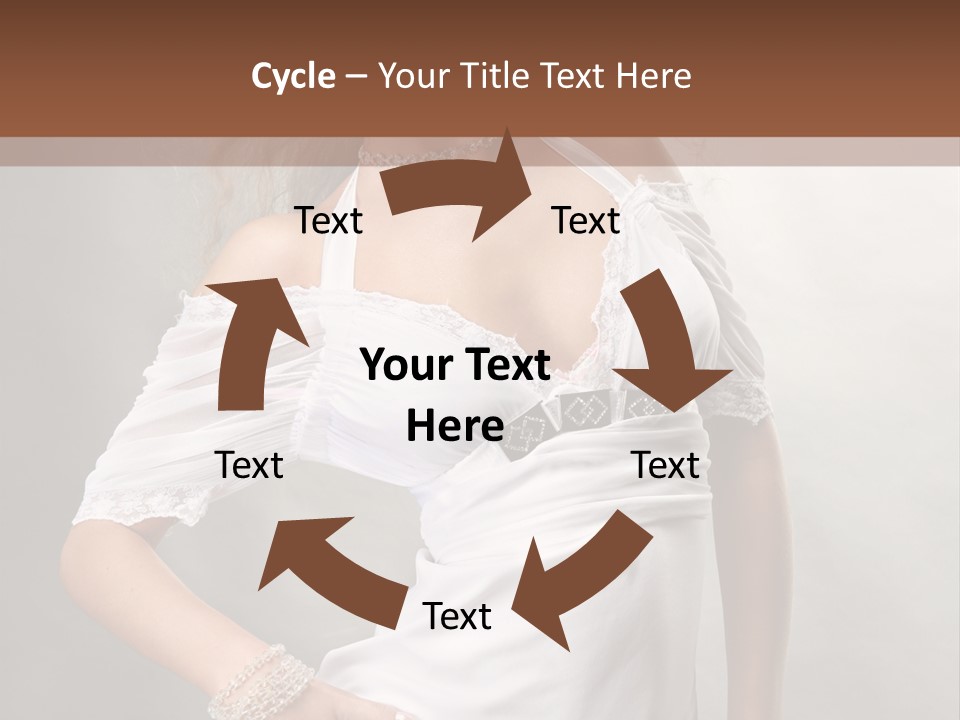 Dress Happy Pretty PowerPoint Template