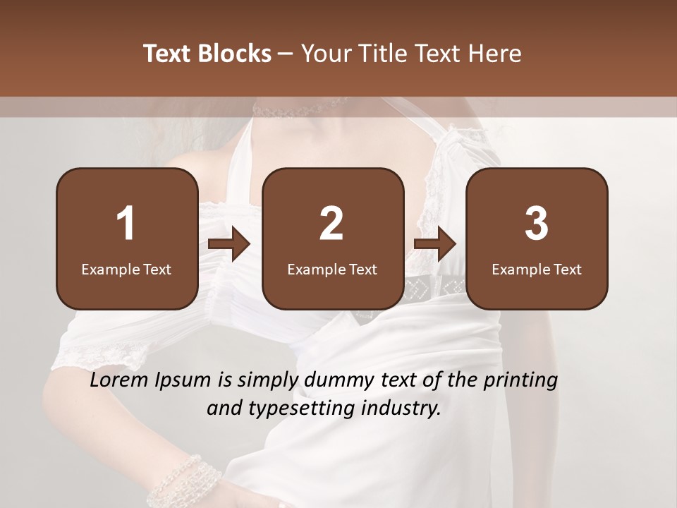 Dress Happy Pretty PowerPoint Template