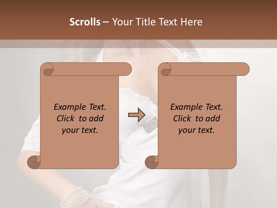 Dress Happy Pretty PowerPoint Template