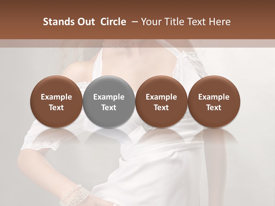 Dress Happy Pretty PowerPoint Template