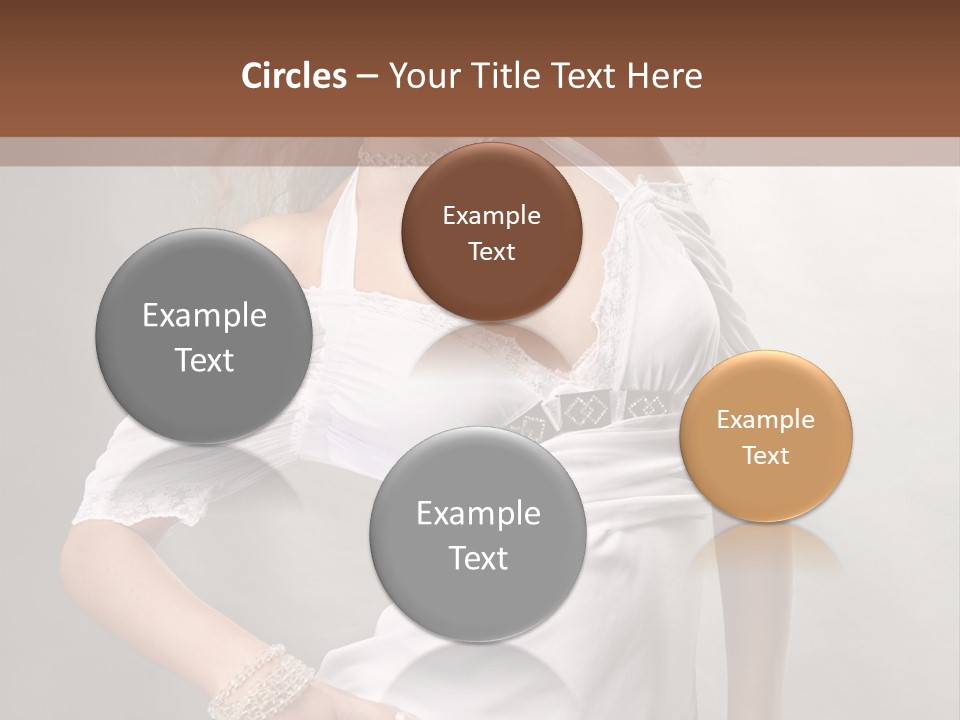 Dress Happy Pretty PowerPoint Template