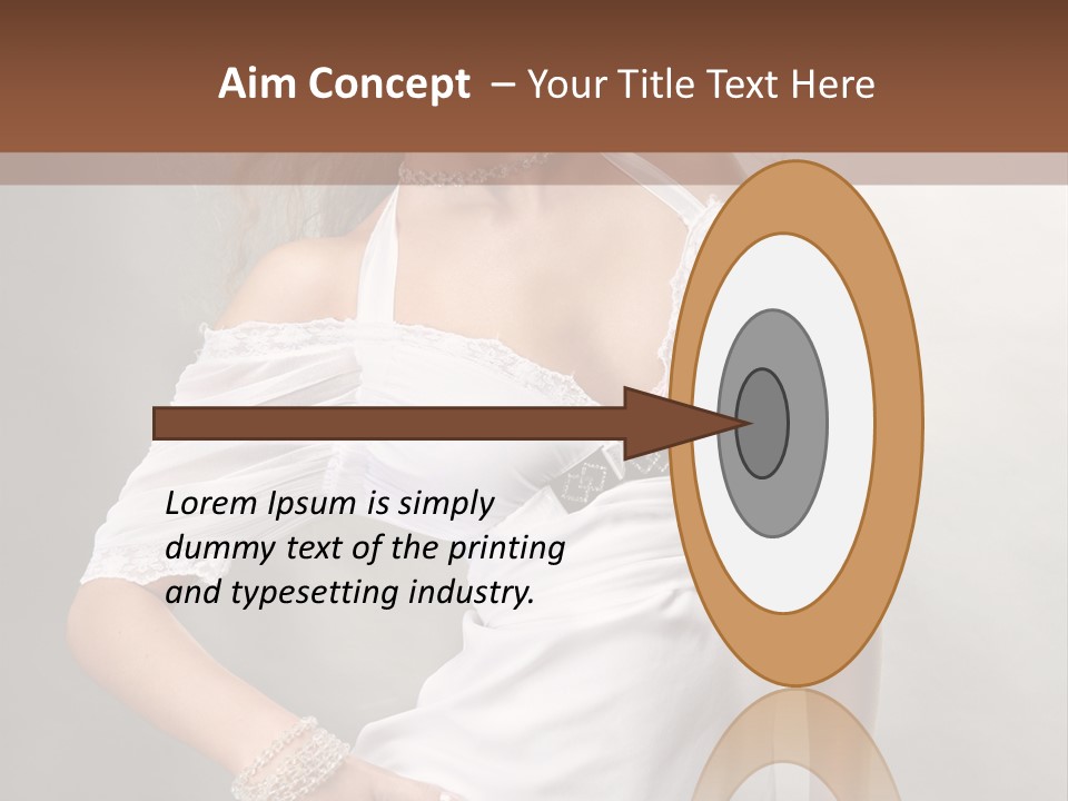 Dress Happy Pretty PowerPoint Template