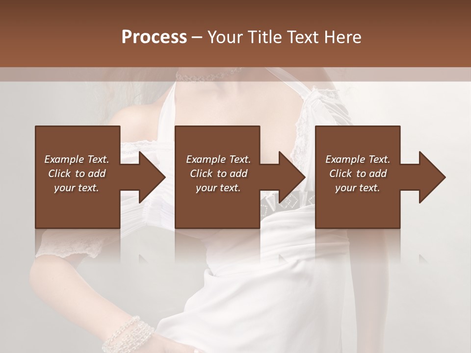 Dress Happy Pretty PowerPoint Template