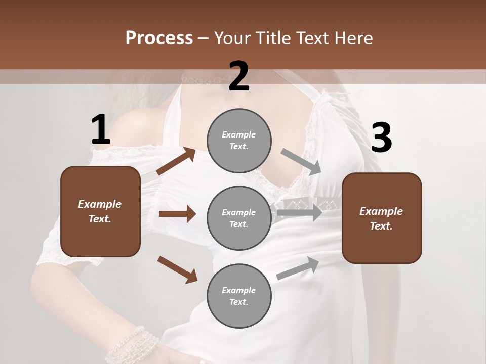 Dress Happy Pretty PowerPoint Template