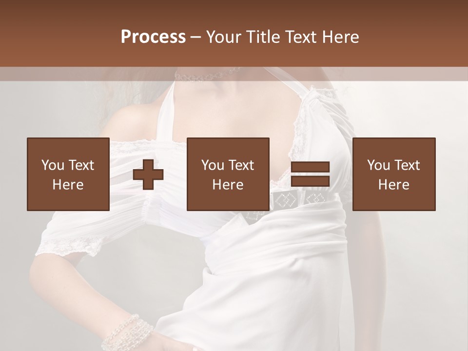 Dress Happy Pretty PowerPoint Template