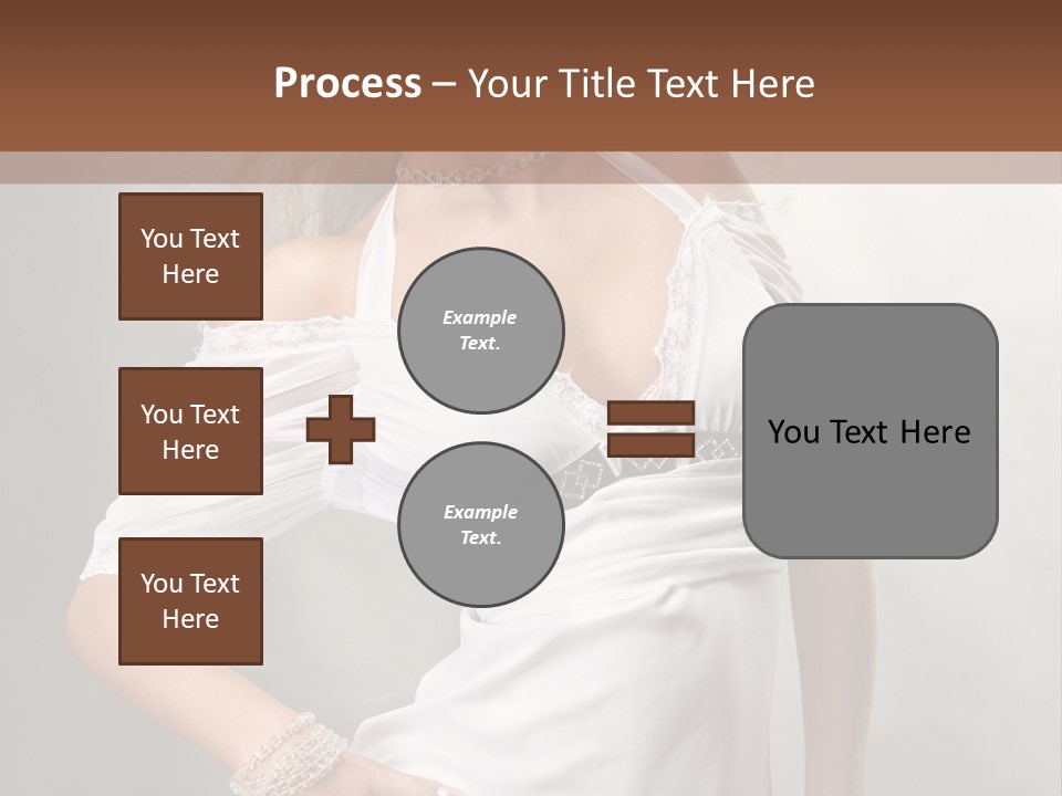 Dress Happy Pretty PowerPoint Template