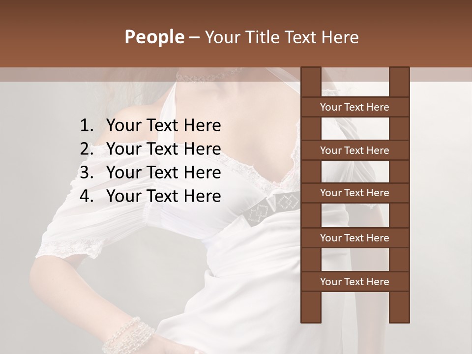 Dress Happy Pretty PowerPoint Template