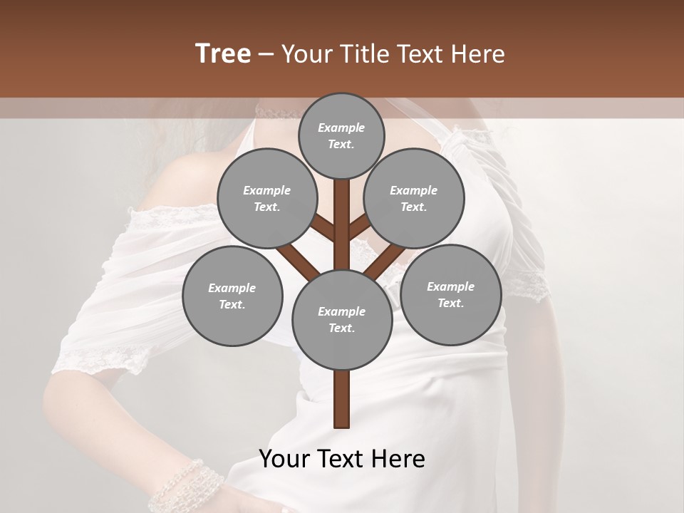 Dress Happy Pretty PowerPoint Template