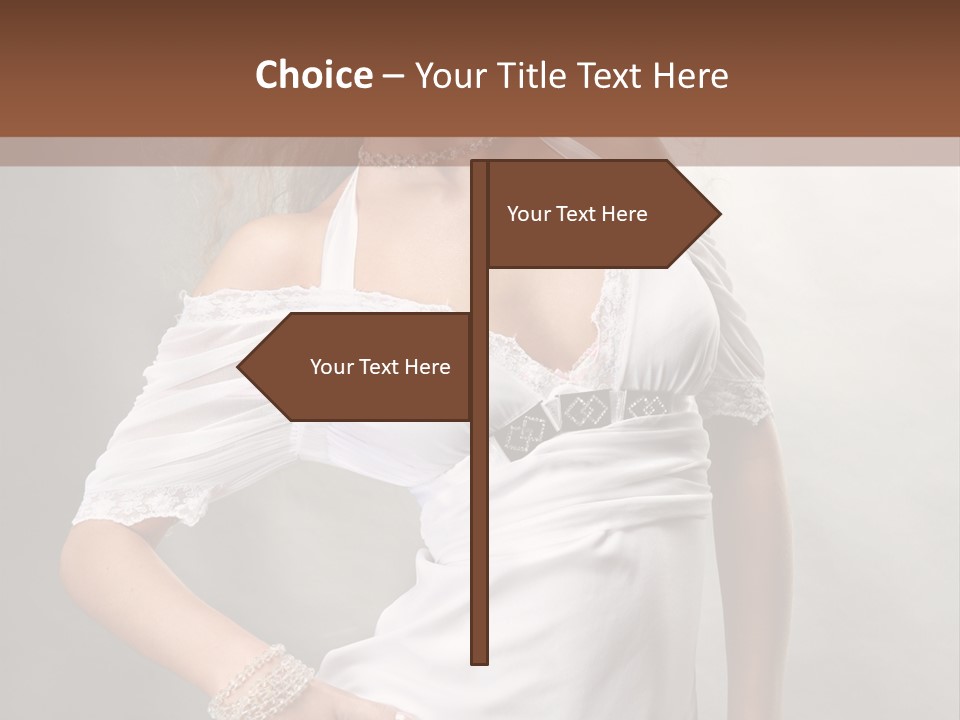 Dress Happy Pretty PowerPoint Template