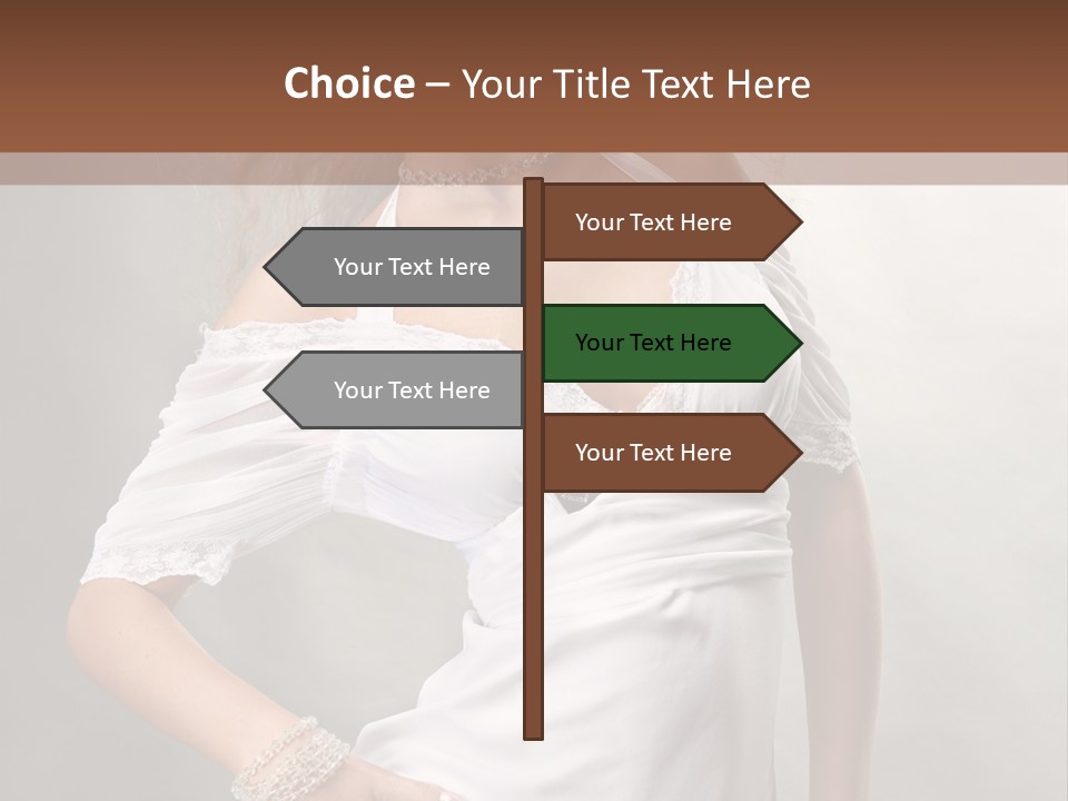 Dress Happy Pretty PowerPoint Template