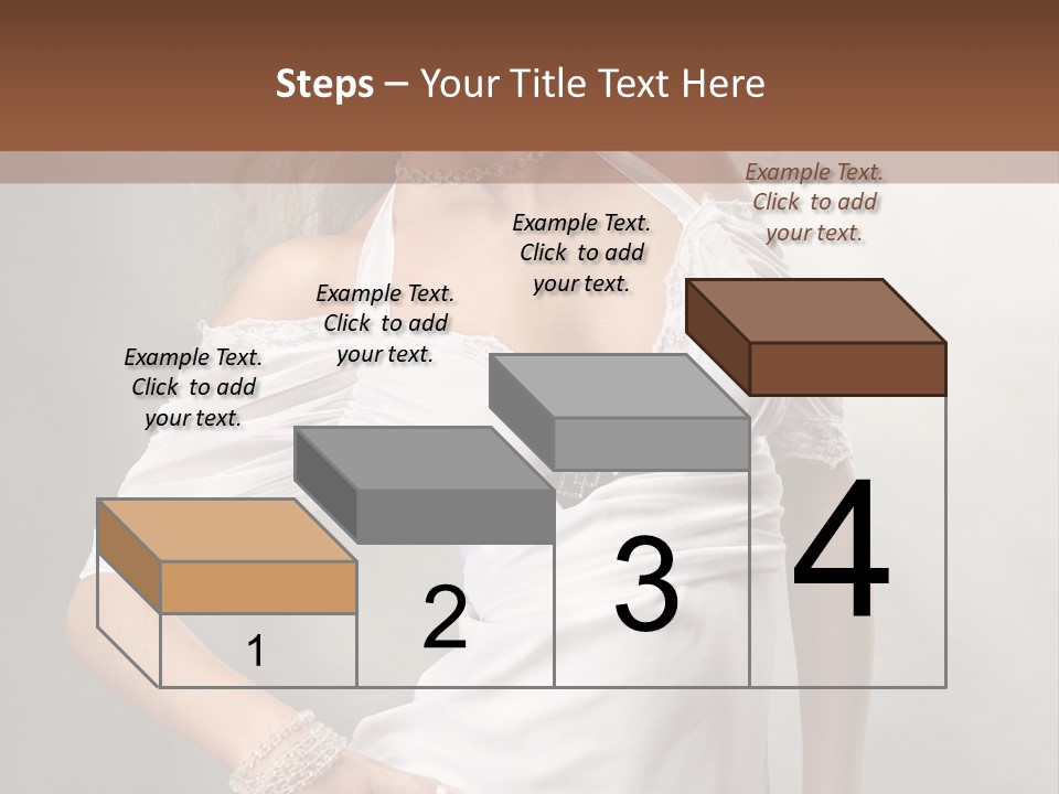 Dress Happy Pretty PowerPoint Template
