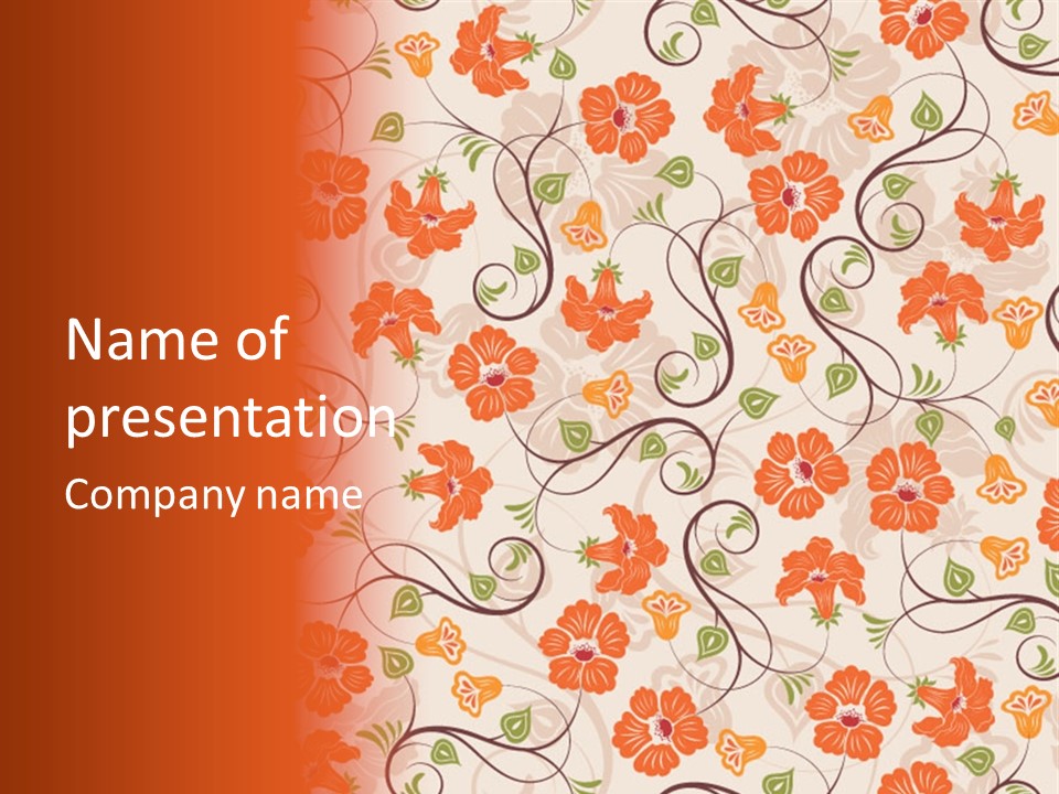 Leaf Plant Natural PowerPoint Template