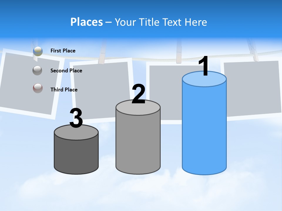 Illustration Frame Pin PowerPoint Template