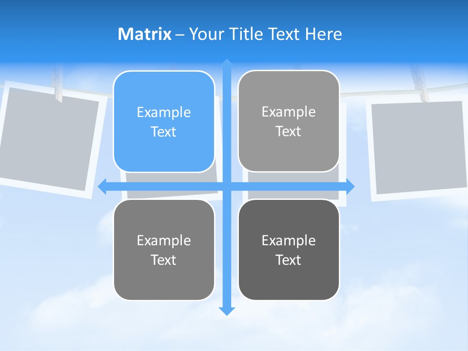Illustration Frame Pin PowerPoint Template